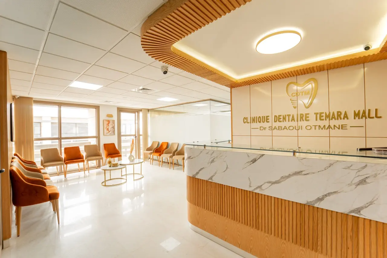 Intérieur moderne de la Clinique Dentaire Temara Mall